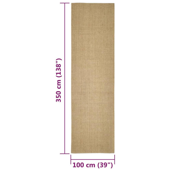 Sisal Teppich für Kratzbaum 100x350cm