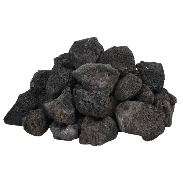 vidaXL Lava Granules 10 kg Black 3-5 cm
