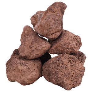 vidaXL Lava Granules 10 kg Red 10-30 cm
