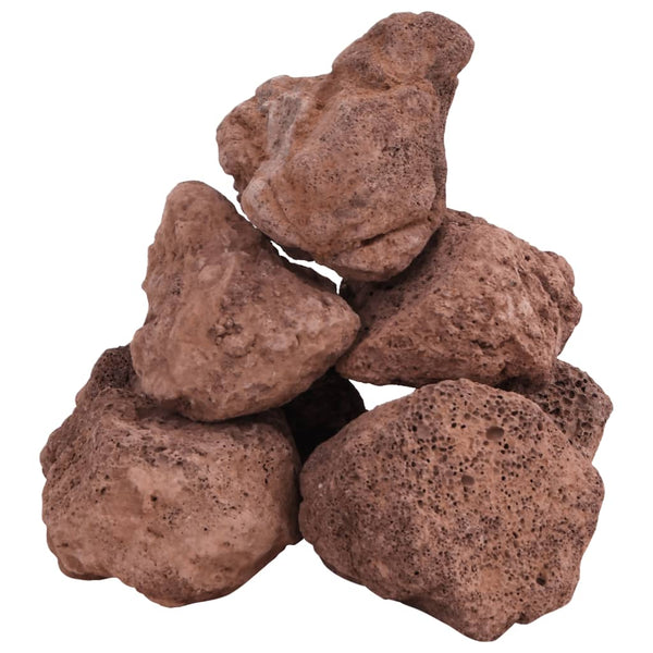 vidaXL Lava Granules 10 kg Red 10-30 cm
