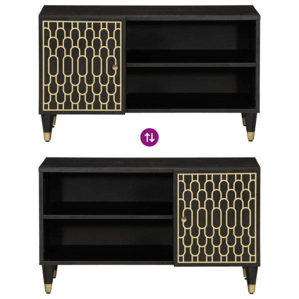 vidaXL TV Cabinet 80x31.5x46 cm Solid Mango Wood