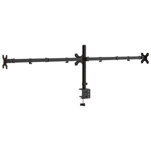 vidaXL Desk Mount for 3 Monitors Black Steel VESA 75/100 mm