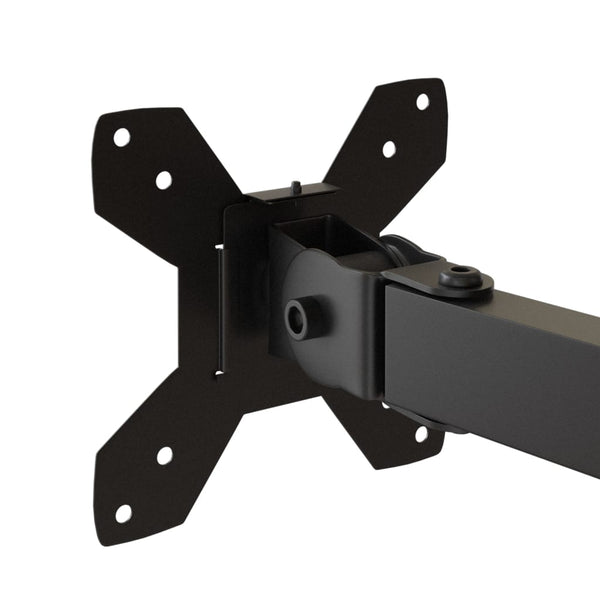 vidaXL Desk Mount for 3 Monitors Black Steel VESA 75/100 mm