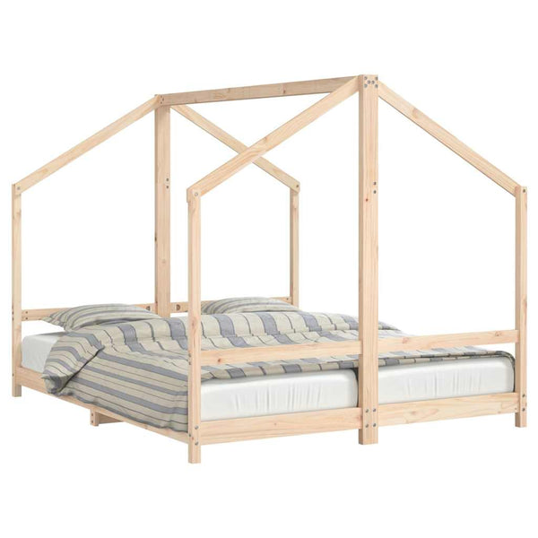 vidaXL Children's Bed 2x(80x200) cm Solid Pine Wood