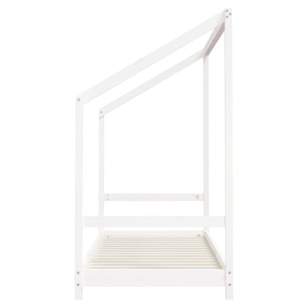 vidaXL Kids Bed White 2x(80x200) cm Solid Pine Wood