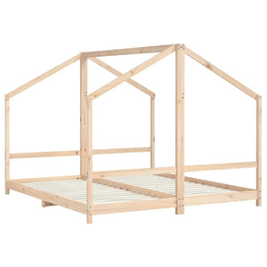 vidaXL Children's Bed 2x(90x200) cm Solid Pine Wood