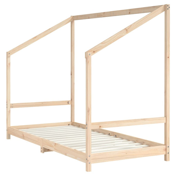 vidaXL Children's Bed 2x(90x200) cm Solid Pine Wood