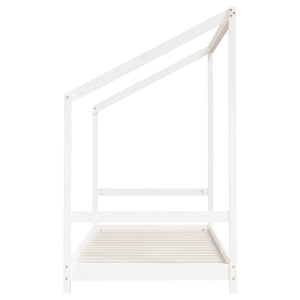 vidaXL Kids Bed White 2x(90x200) cm Solid Pine Wood
