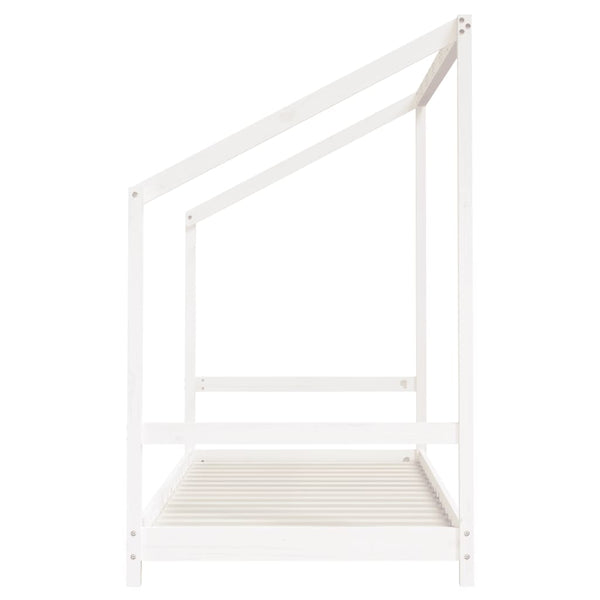 vidaXL Kids Bed White 2x(90x200) cm Solid Pine Wood