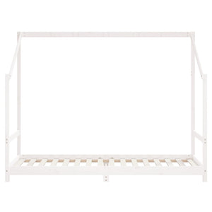 vidaXL Kids Bed White 2x(90x200) cm Solid Pine Wood
