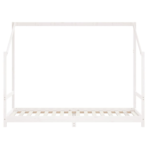 vidaXL Kids Bed White 2x(90x200) cm Solid Pine Wood