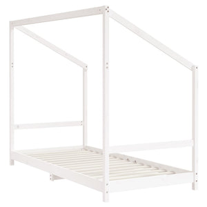 vidaXL Kids Bed White 2x(90x200) cm Solid Pine Wood