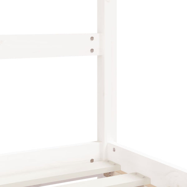 vidaXL Kids Bed White 2x(90x200) cm Solid Pine Wood