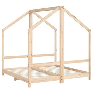 vidaXL Kids' Bed 2x(70x140) cm Solid Pine Wood