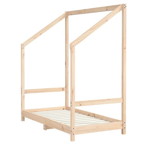 vidaXL Kids' Bed 2x(70x140) cm Solid Pine Wood
