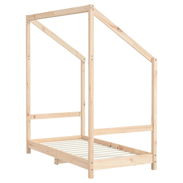vidaXL Kids' Bed 2x(70x140) cm Solid Pine Wood