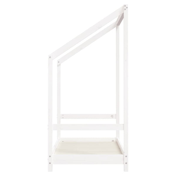 vidaXL Children's Bed White 2x(70x140) cm Solid Pine Wood
