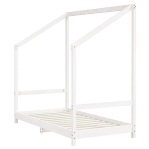 vidaXL Children's Bed White 2x(80x160) cm Solid Pine Wood