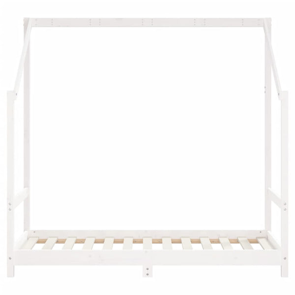 vidaXL Children's Bed White 2x(80x160) cm Solid Pine Wood