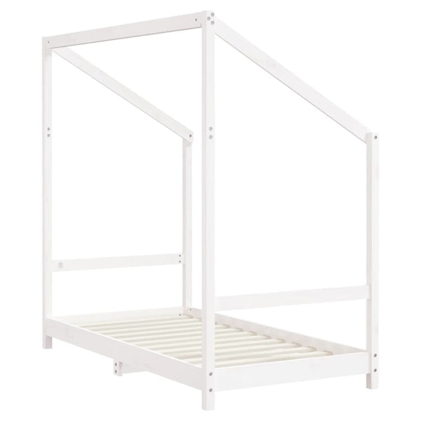 vidaXL Children's Bed White 2x(80x160) cm Solid Pine Wood