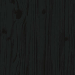 vidaXL Kids Bed Black 2x(80x160) cm Solid Pine Wood