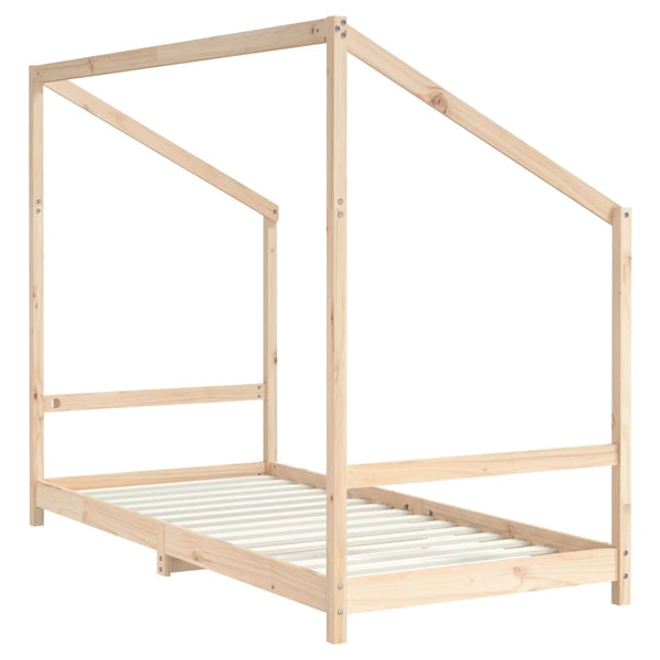 vidaXL Children's Bed 2x(90x190) cm Solid Pine Wood