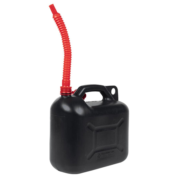 vidaXL Jerry Cans with Flexible Spout 3 pcs. Black 10 L