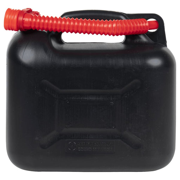 vidaXL Jerry Cans with Flexible Spout 3 pcs. Black 10 L
