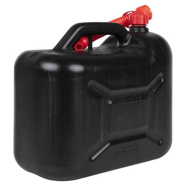 vidaXL Fuel Cans with Flexible Spout 3 Pcs. Black 20 L