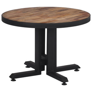 vidaXL Coffee Table Round Ø55x40 cm Solid Reclaimed Teak Wood