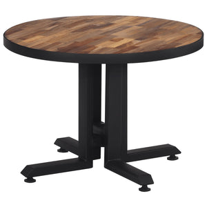 vidaXL Coffee Table Round Ø55x40 cm Solid Reclaimed Teak Wood