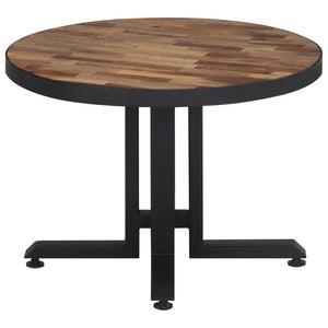 vidaXL Coffee Table Round Ø55x40 cm Solid Reclaimed Teak Wood
