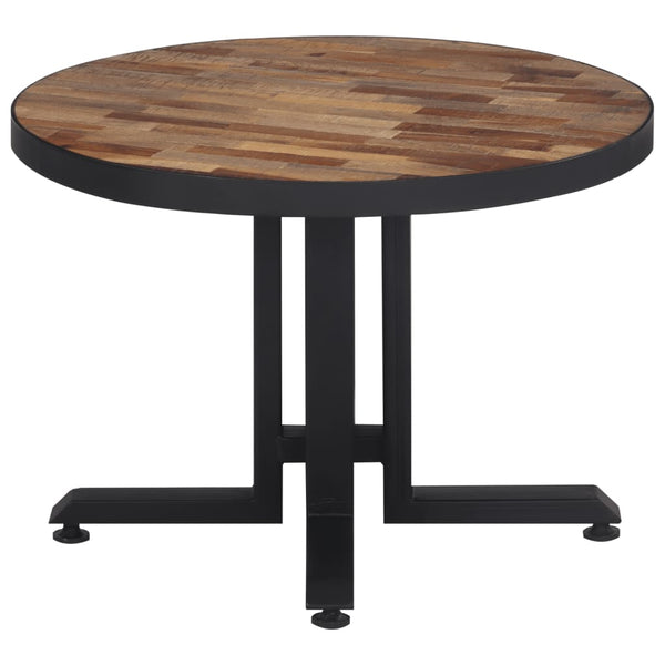vidaXL Coffee Table Round Ø55x40 cm Solid Reclaimed Teak Wood