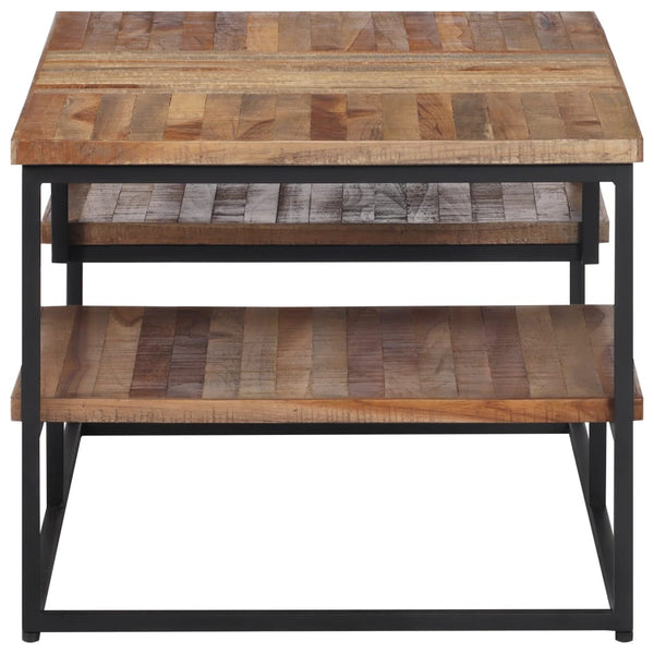 vidaXL Coffee Table 90x50x39 cm Recycled Solid Teak Wood