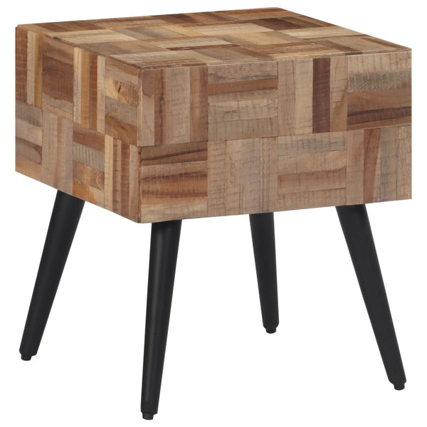 vidaXL Side Table 40x40x45 cm Solid Reclaimed Teak Wood