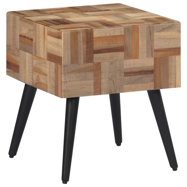vidaXL Side Table 40x40x45 cm Solid Reclaimed Teak Wood