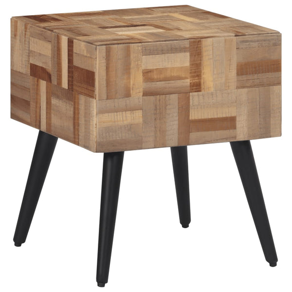 vidaXL Side Table 40x40x45 cm Solid Reclaimed Teak Wood