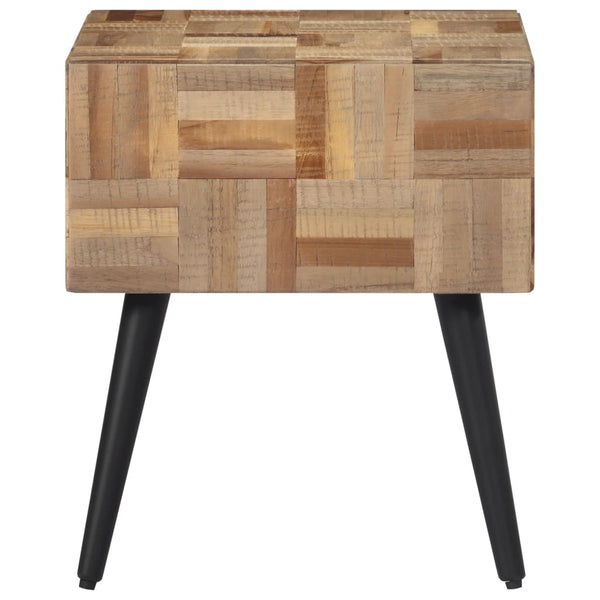 vidaXL Side Table 40x40x45 cm Solid Reclaimed Teak Wood