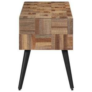vidaXL Bench 110x35x45 cm Solid Reclaimed Teak Wood