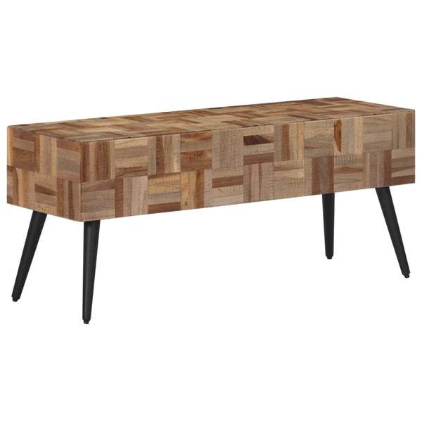 vidaXL Bench 110x35x45 cm Solid Reclaimed Teak Wood