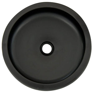 vidaXL Countertop Basin Black and Brown Round Ø41x14 cm Ceramic