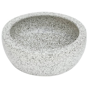 vidaXL Countertop Basin Grey Round Ø41x14 cm Ceramic