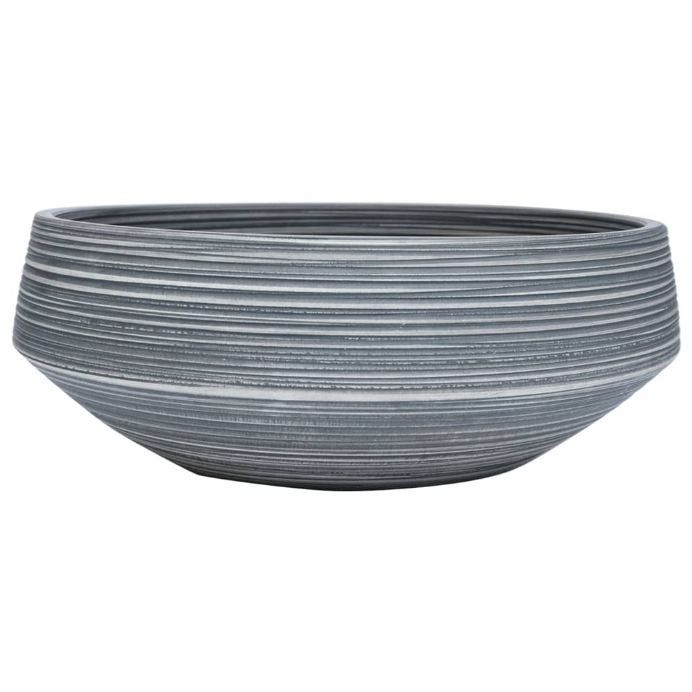 vidaXL Countertop Basin Grey Round Ø41x14 cm Ceramic