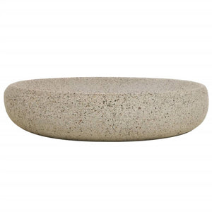 vidaXL Countertop Basin Sand-Colored Oval 59x40x15 cm Ceramic
