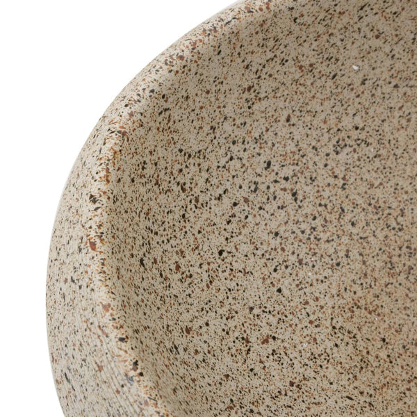 vidaXL Countertop Basin Sand-Colored Oval 59x40x15 cm Ceramic
