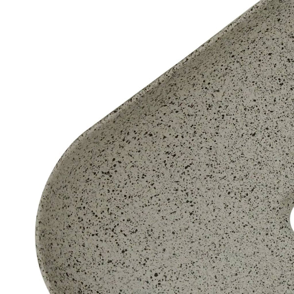 vidaXL Countertop Basin Grey Rectangular 48x37.5x13.5 cm Ceramic