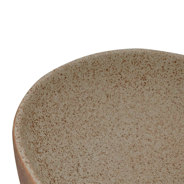 vidaXL Countertop Basin Sand Brown Oval 59x40x14 cm Ceramic