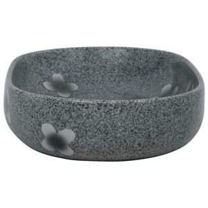 vidaXL Countertop Basin Blue Oval 59x40x14 cm Ceramic
