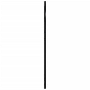 vidaXL Wall Mirror Black 60x90 cm Arched Iron