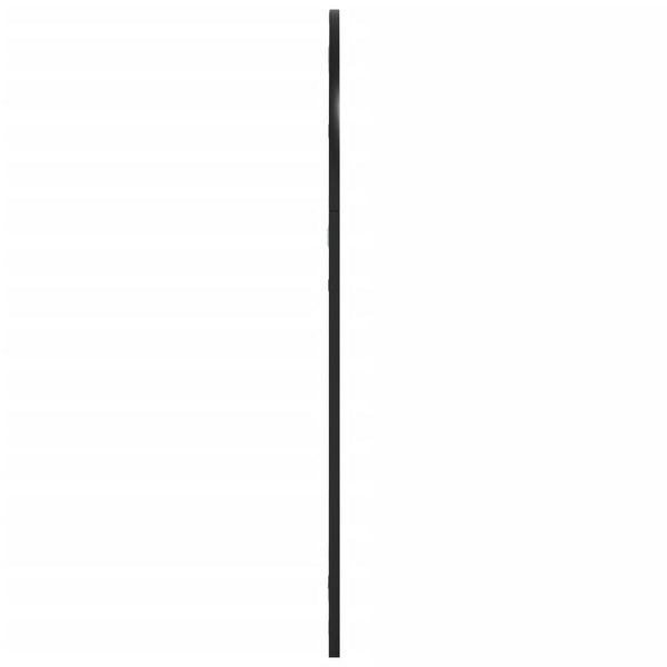 vidaXL Wall Mirror Black 60x90 cm Arched Iron